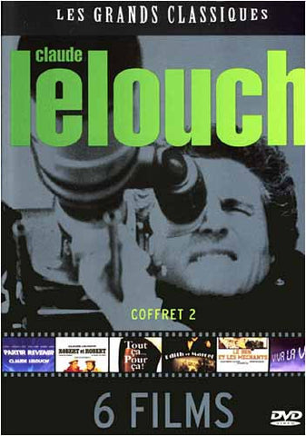 Les Grands Classiques Claude Lelouch (6 Films)Coffret 2 (Boxset 2) DVD Movie 