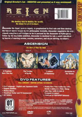 Reign : The Conqueror :AscensionVol. 1 DVD Movie 