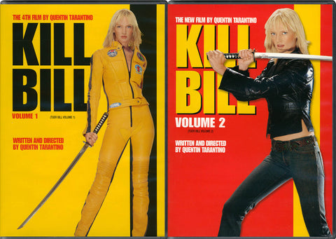 Kill Bill - Volume 1 & 2(2 Pack) DVD Movie 