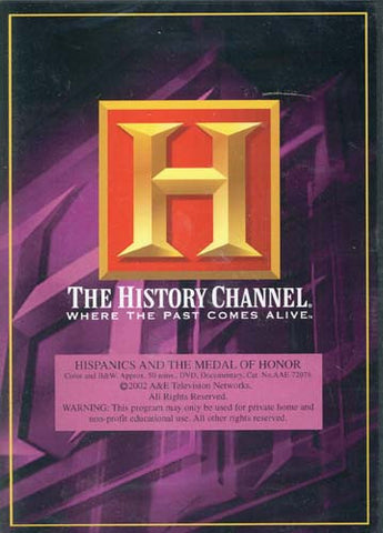 Hispanics and the Medal of Honor Dvd! History Channel - (The History Channel) DVD Movie 