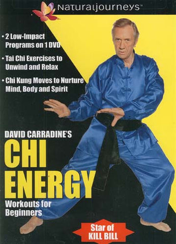 David Carradine's Chi Energy Workouts for Beginners DVD Movie 