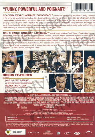 Talk to Me (Full Screen Edition) (Don Cheadle) (Bilingual) DVD Movie 