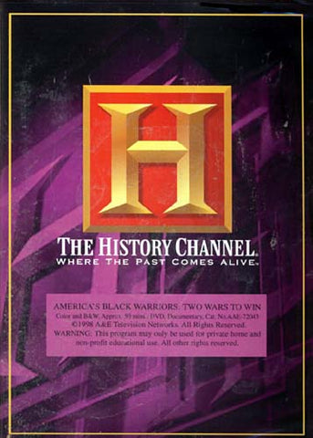 America's Black Warriors - Two Wars to Win - The History Channel DVD Movie 