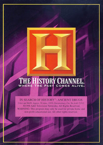 In Search Of History - Ancient Drugs - The History Channel DVD Movie 