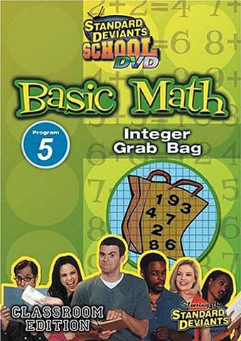 Standard Deviants School - Basic Math - Program 5 - Integer Grab Bag (Classroom Edition) DVD Movie 