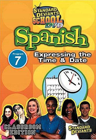 Standard Deviants School - Spanish - Program 7 - Expressing the Time and Date DVD Movie 
