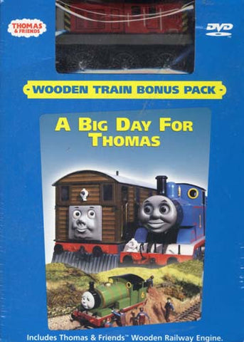 Thomas and Friends - Big Day for Thomas (With Wooden Toy Train) (Boxset) DVD Movie 