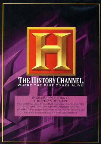 In Search of History - The Sphinx of Egypt - History Channel DVD Movie 
