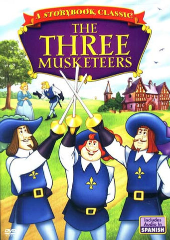 The Three Musketeers-A Story Book Classic (Animated) English and Spanish DVD Movie 