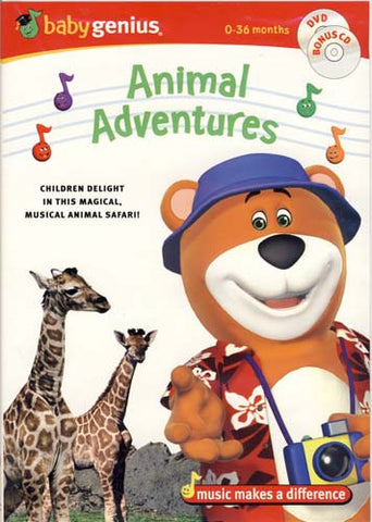 Baby Genius - Animal Adventures (With Bonus CD) DVD Movie 
