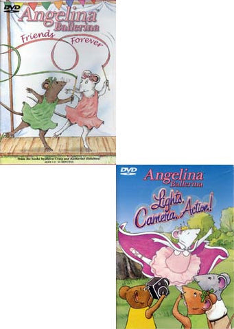 Angelina Ballerina: Lights, Camera, Action!/Friends Forever (2 Pack) DVD Movie 