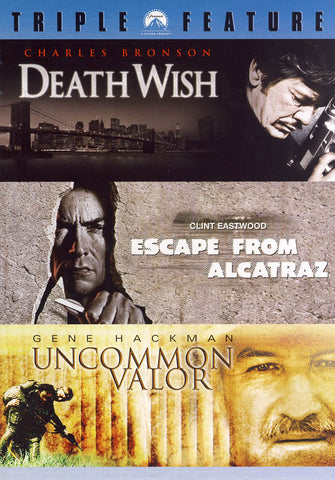 Death Wish / Escape From Alcatraz / Uncommon Valor (Triple Feature) (Boxset) DVD Movie 