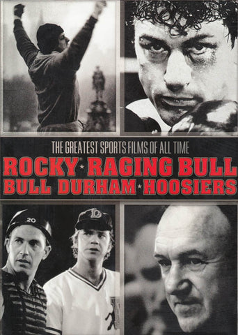 The Greatest Sports Films Of All Time (Bull Durham / Hoosiers / Raging Bull / Rocky) (Boxset) DVD Movie 