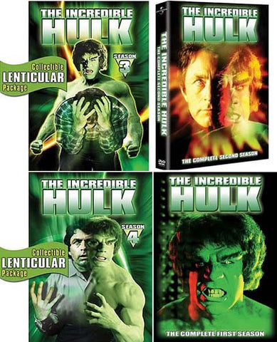 Incredible Hulk - The Complete Season 1 / 2 / 3 / 4 (4 Pack) (Boxset) DVD Movie 