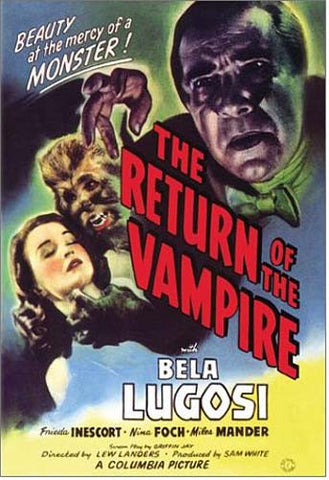 The Return of the Vampire DVD Movie 
