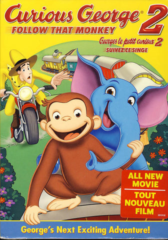 Curious George 2 - Follow That Monkey (Bilingual) DVD Movie 