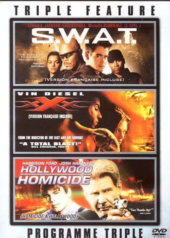 S.W.A.T./XXX/Hollywood Homicide (Triple Feature) DVD Movie 