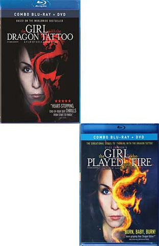 Girl with Dragon Tattoo / Played With Fire (Blu-ray + DVD) (English Dubbed) (2-Pack) (Blu-ray) BLU-RAY Movie 