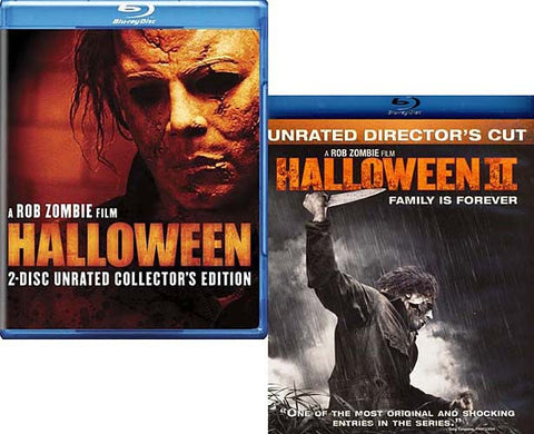 Halloween (2 Disc Collector's Edition)/Halloween II - Director's Cut (Blu-ray) Unrated (2 Pack) BLU-RAY Movie 