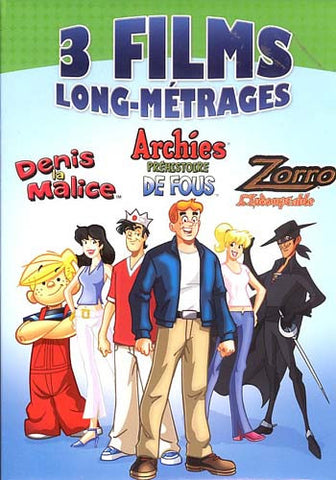 Denis la Malice / Archies Prehistoire de Fous / Zorro L'Indomptable (Boxset) DVD Movie 