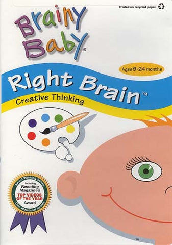 Brainy Baby - Right Brain - Creative Thinking (Ages 9 - 24 Months) (Do not enter in inventory) DVD Movie 