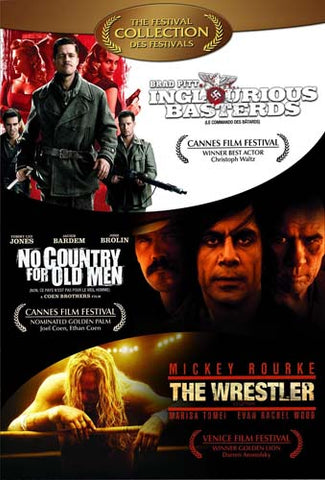 Inglourious Basterds / No Country For Old Men / The Wrestler (Boxset) DVD Movie 