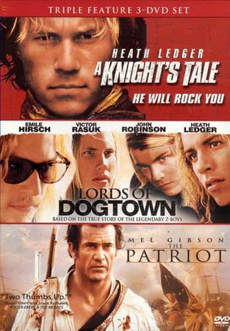 A Knight`s Tale / Lords Of Dogtown/ The Patriot (Triple Feature) (Boxset) DVD Movie 
