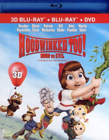 Hoodwinked Too! Hood vs. Evil (Blu-ray 3D/Blu-ray/DVD) (Blu-ray) BLU-RAY Movie 