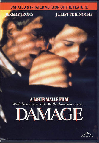 Damage (Jeremy Irons) (Unrated and Rated version) DVD Movie 