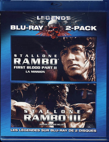 Rambo - Two Pack (First Blood II (2) / Rambo III (3)) (Bilingual) (Blu-ray) BLU-RAY Movie 