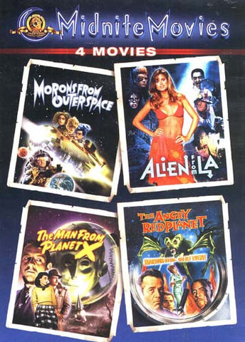 Midnight Movies - Morons From Outer Space/Alien From LA/The Man From Planet X/The Angry Red Planet DVD Movie 