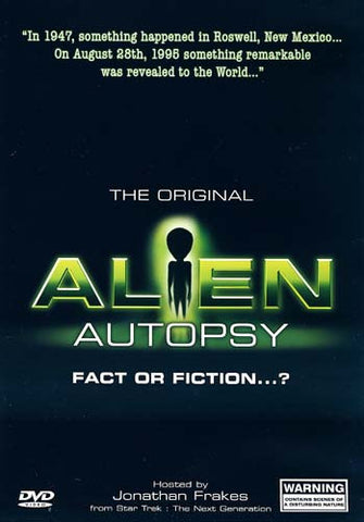 Alien Autopsy: Fact or Fiction? DVD Movie 