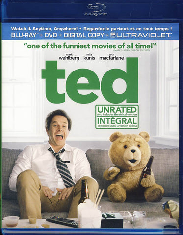 Ted (Blu-ray+DVD+Digital Copy+Ultraviolet)(Bilingual) (Blu-ray) BLU-RAY Movie 