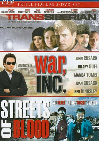 Transsiberian / War Inc. / Streets of Blood (Triple Feature) (Boxset) DVD Movie 