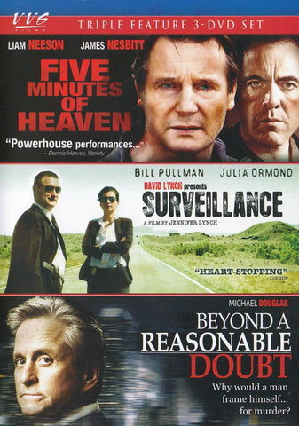 Five Minutes of Heaven / Surveillance / Beyond a Reasonable Doubt (Triple Feature) DVD Movie 