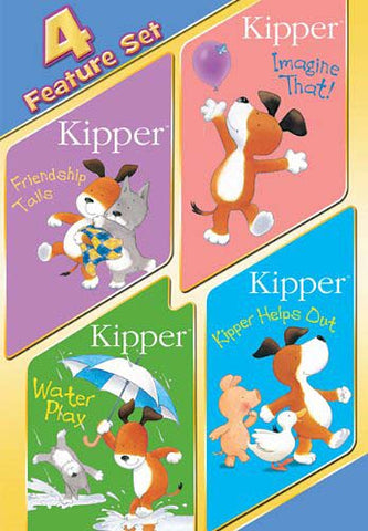 Kipper 4 Feature Set (Friendship Tails / Imagine That / Water Play / Kipper Helps Out) DVD Movie 