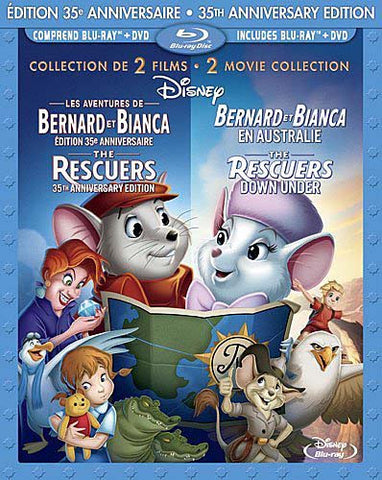 Les Aventures de Bernard et Bianca: Edition 35e Anniversaire (Blu-ray+DVD) (Bilingual) (Blu-ray) BLU-RAY Movie 