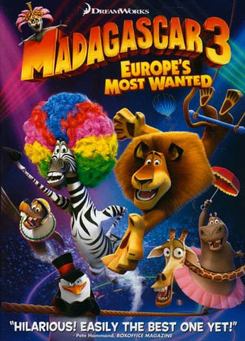Madagascar 3 Europe's Most Wanted DVD Movie 