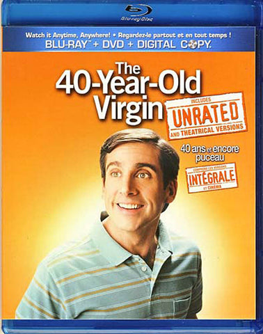 The 40-Year-Old Virgin Unrated (Blu-ray + DVD) (Bilingual) (Blu-ray) BLU-RAY Movie 
