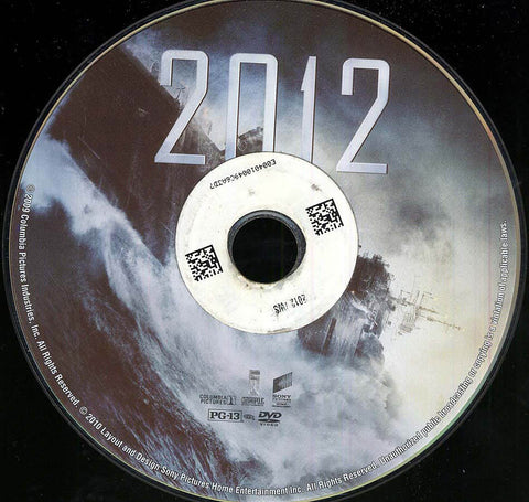 2012 (Disc Only) DVD Movie 