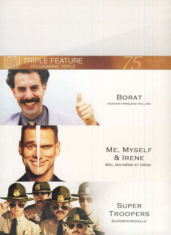 Borat/Me Myself And Irene/Super Troopers (Fox Triple Feature) (Boxset) (Bilingual) DVD Movie 