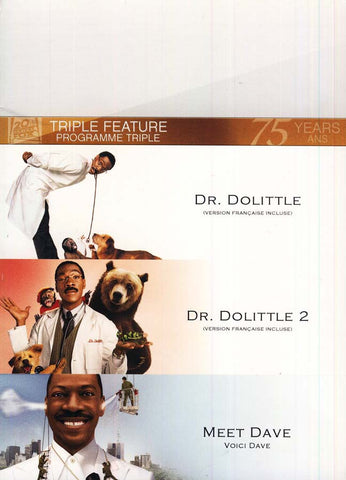 Dr. Dolittle/Dr. Dolittle 2/Meet Dave (Fox Triple Feature) (Bilingual) (boxset) DVD Movie 