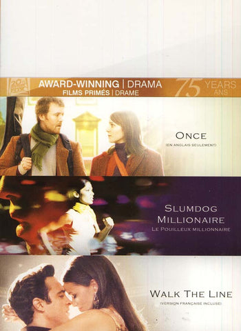 Once/Slumdog Millionaire/Walk The Line (Fox Award Winning Collection) (Bilingual) (Boxset) DVD Movie 