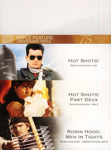 Hot Shots/Hot Shots Part Deux/Robin Hood Men In Tights (Fox Triple Feature)(boxset) DVD Movie 