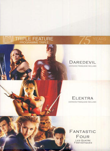 Daredevil/Elektra/Fantastic 4 (Triple Feature)(boxset) DVD Movie 