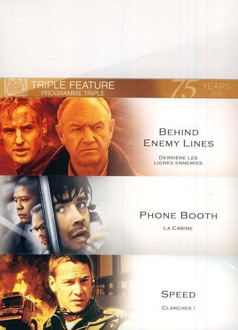 Speed/Phone Booth/Behind Enemy (triple feature)(boxset) DVD Movie 
