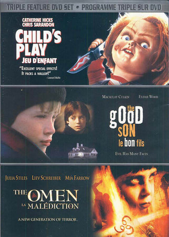 Child s Play /The Good Son /The Omen (Triple Feature DVD Set) (Bilingual) DVD Movie 