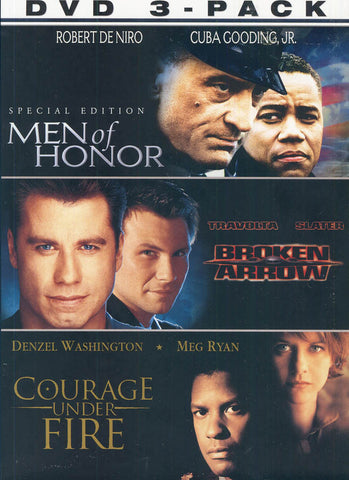 Men of Honor / Broken Arrow /Courage Under Fire (Broken Honor 3 Pack) (Boxset) DVD Movie 