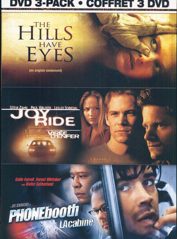 The Hills Have Eyes/ Joy Ride/ Phone Booth (Thrills And Chills 3-Pack) (Bilingual)(Boxset) DVD Movie 