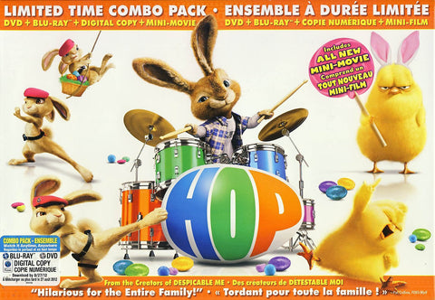 Hop (DVD + Blu-ray + Digital Copy) (Limited Edition Combo Pack) (Blu-ray) (Boxset)(Value Gift Set) BLU-RAY Movie 
